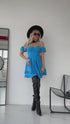 Dress with corset top "Felicita" - blue